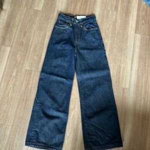 Levi’s Ribcage Wideleg size 24 Hemmed Inseam 28”